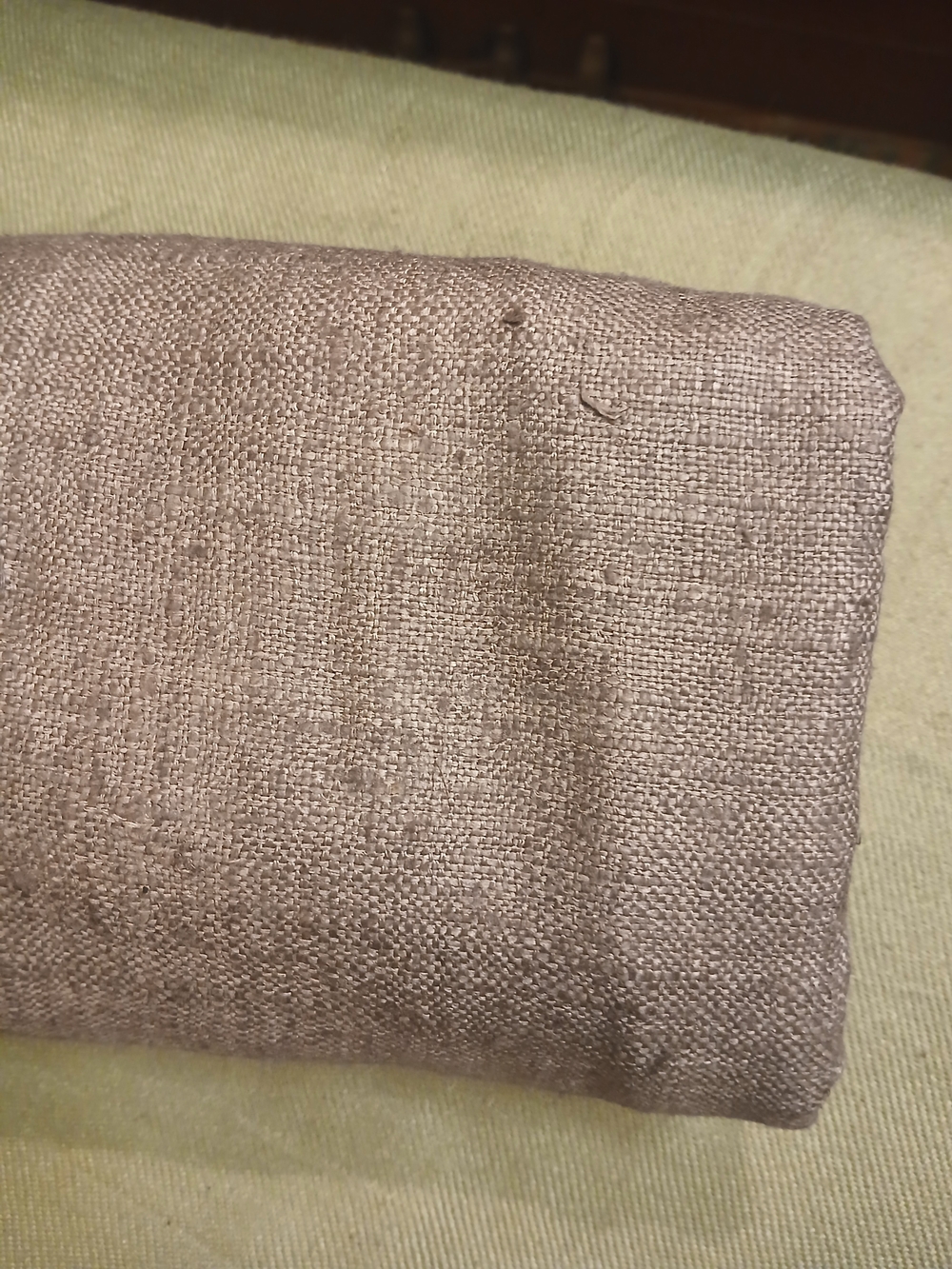 Home Design Soft Taupe Fabric- Silk Fabric 2 3/4' X 44"